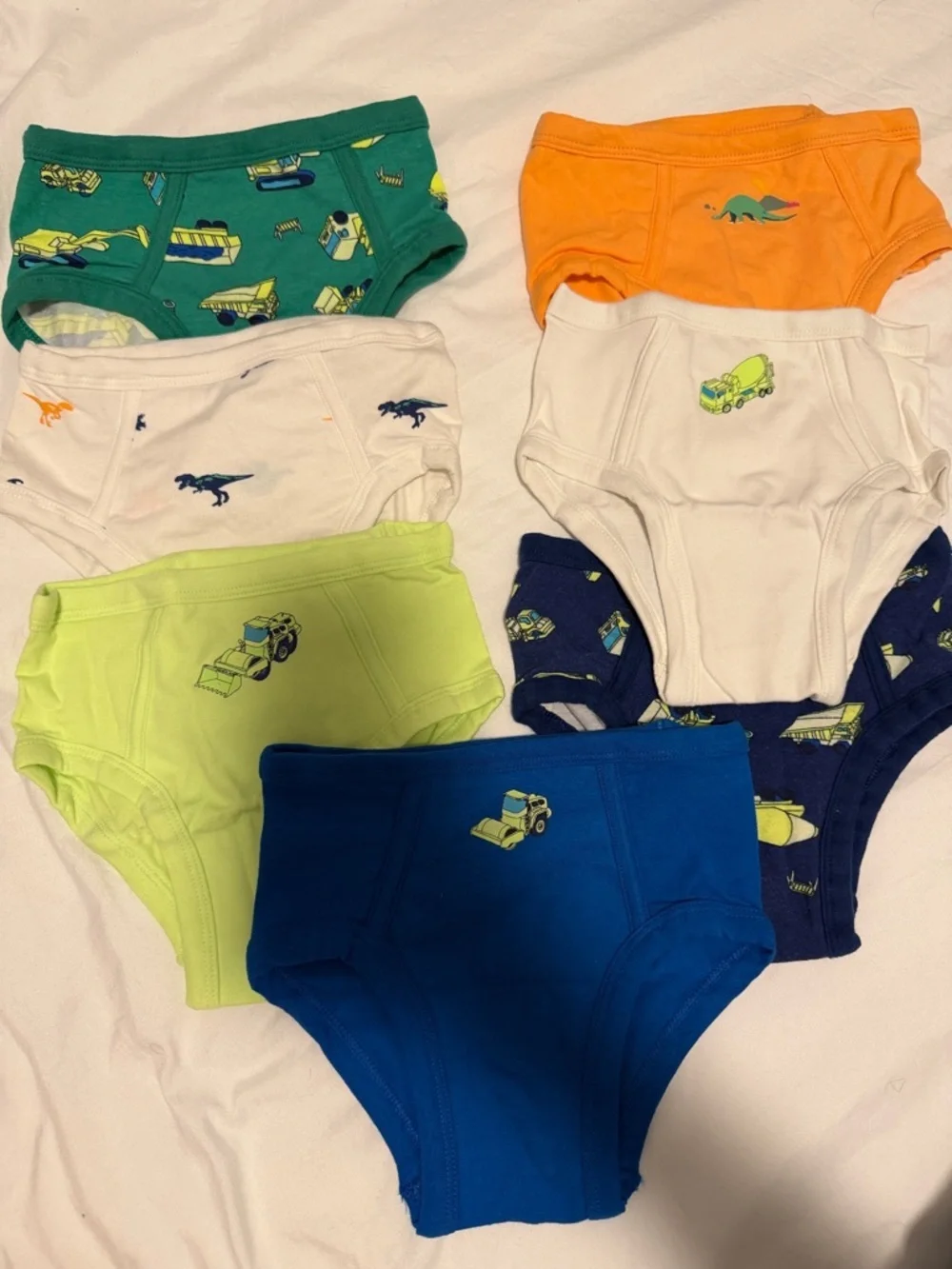 Toddler Boys' Assorted Dinosaur & Construction Briefs - Multi Color 4-5yrs